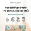 Wooden Steering Wheel Busy Board for Toddlers - Montessori Sensory Toy