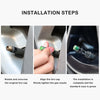 Installation steps showing how to rotate and unscrew the original tire cap and align the gas nozzle for installation