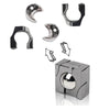 Metal Brain Teaser Puzzle Set - IQ Challenge for Kids and Adults