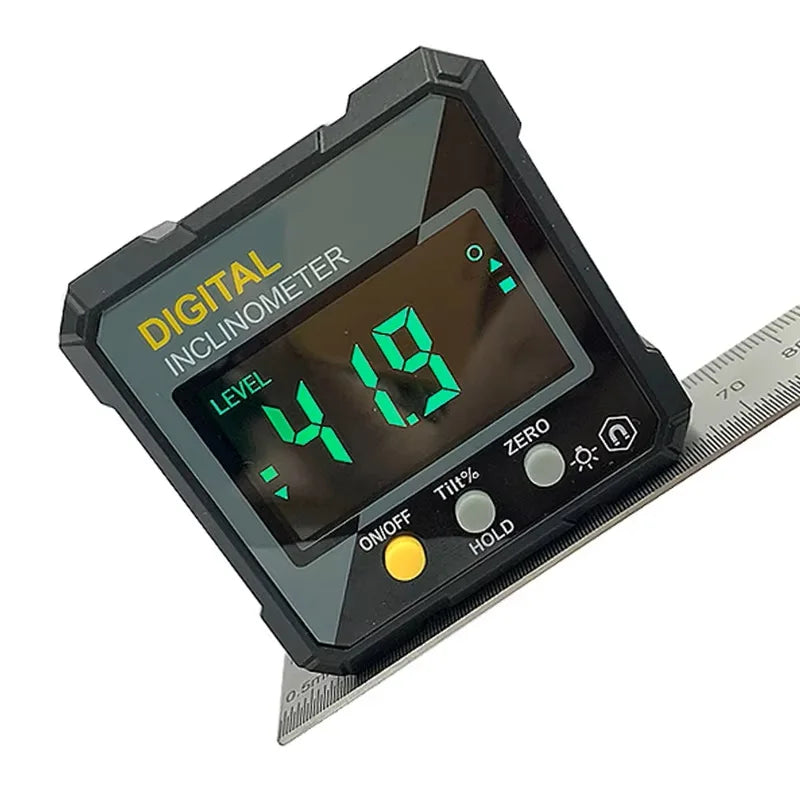 Magnetic Digital Angle Level with 4 × 90° Measurement Range