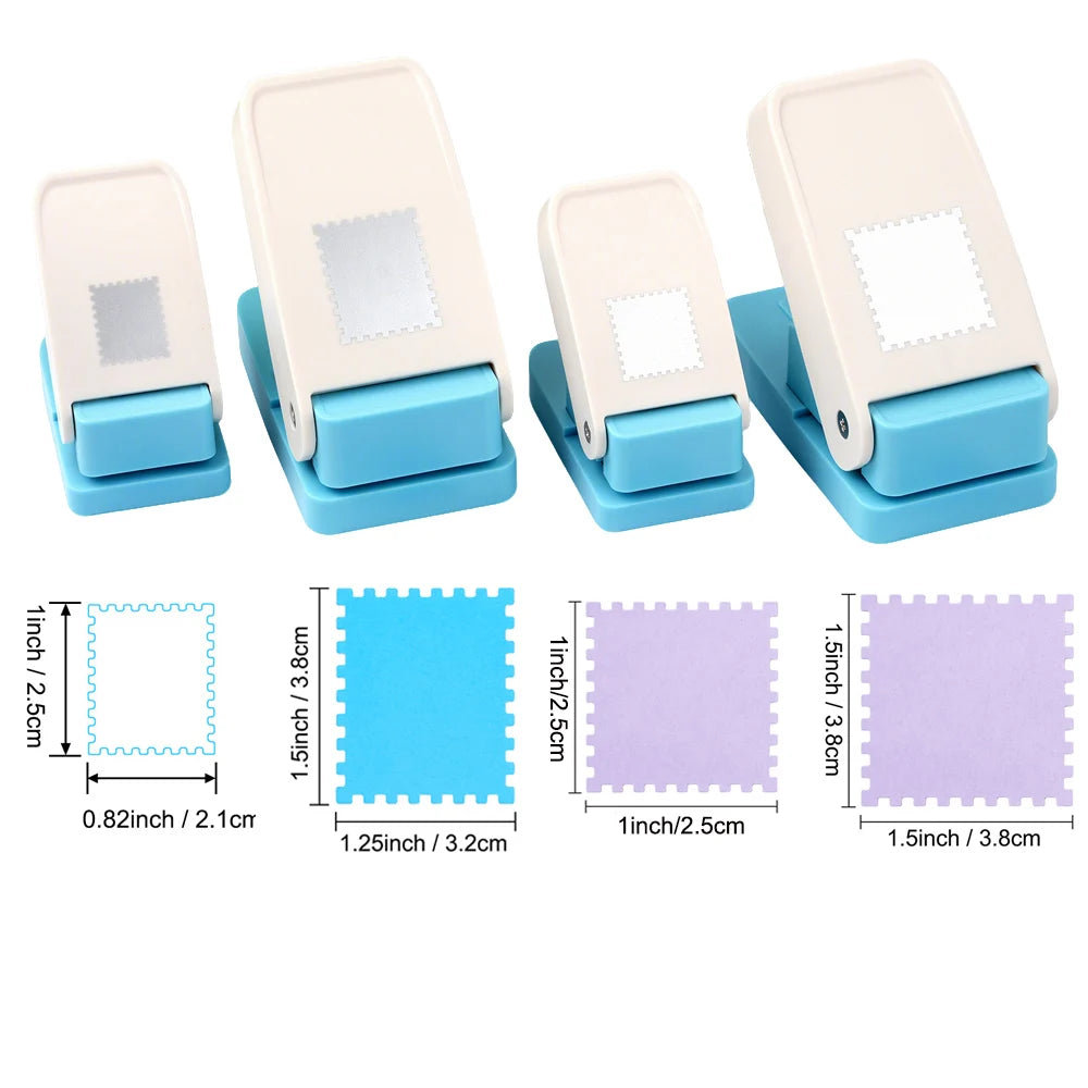 Rectangular & Square Postage Stamp Paper Punch