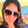 Women's Square Frame Polarized Sunglasses