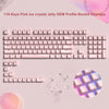 Crystal Clear Jelly Keycaps with Side-Printed Legends for Mechanical Keyboards