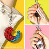 Silver Swivel Snap Hooks with Key Rings (20-Pack)