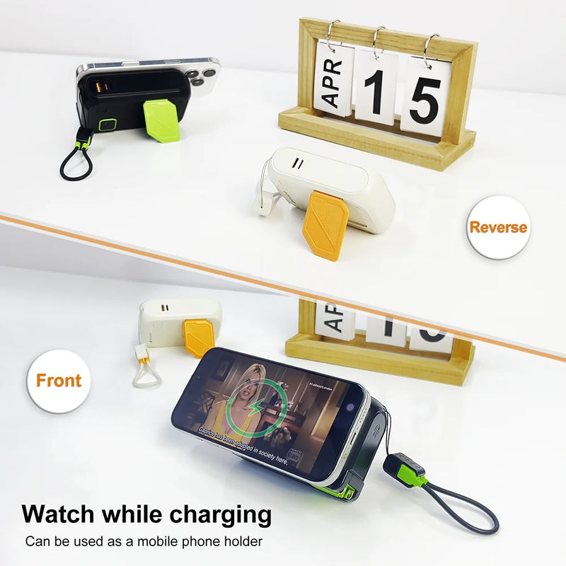 Rugged 20,000mAh Power Bank with Wireless Charging