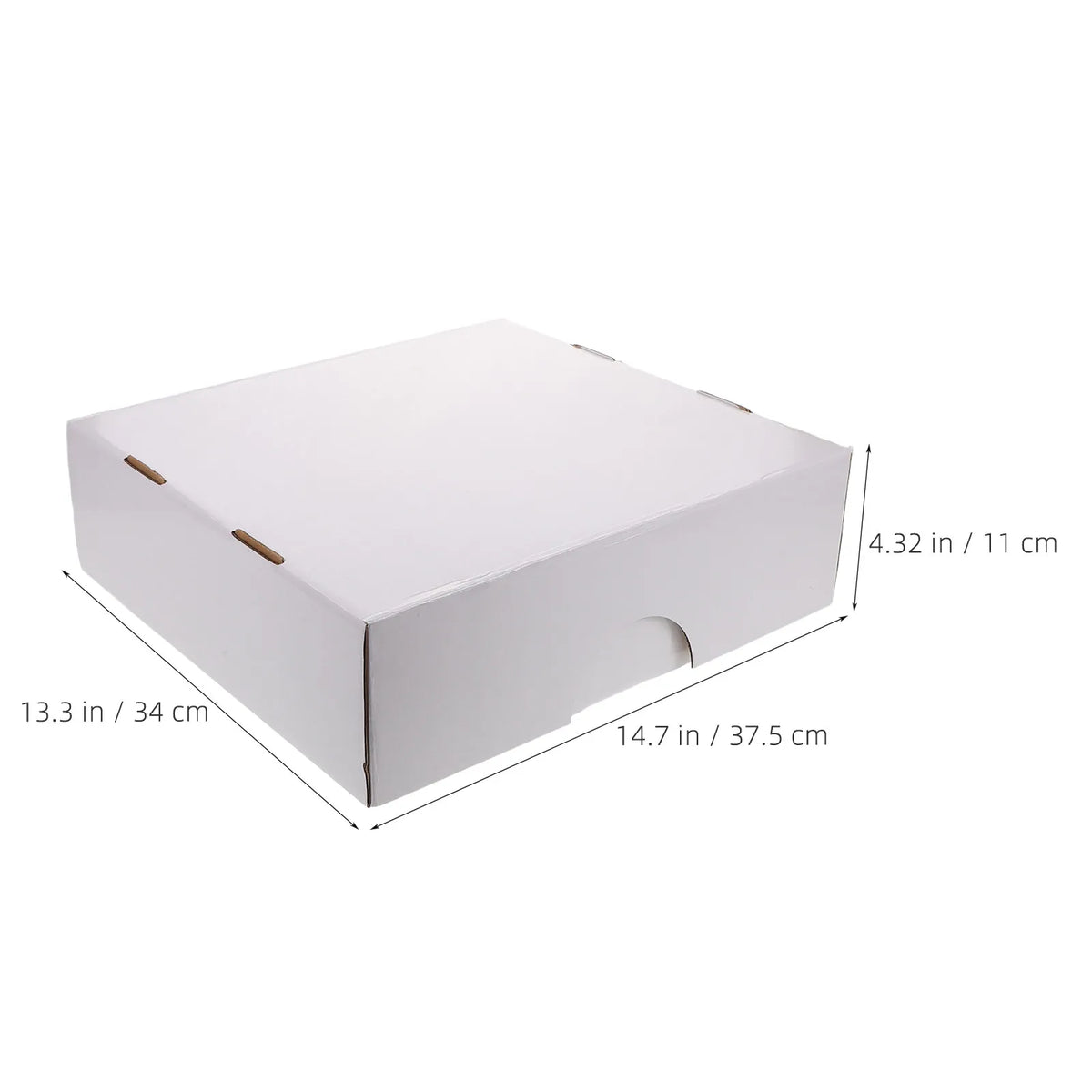 A white, rectangular foldable trading card storage box shown from above.