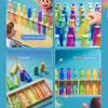 A colorful bottle guessing game featuring various colored bottles and gameplay activities for children.