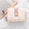 Cute Cat Face PU Leather Coin Purse with Wrist Strap