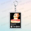 Radiohead Music Keychain Set with Song-Inspired Designs