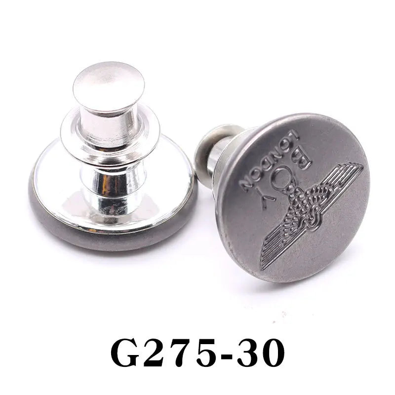 No-Sew Adjustable Jeans Button Pins for Waist Tightening and Decoration