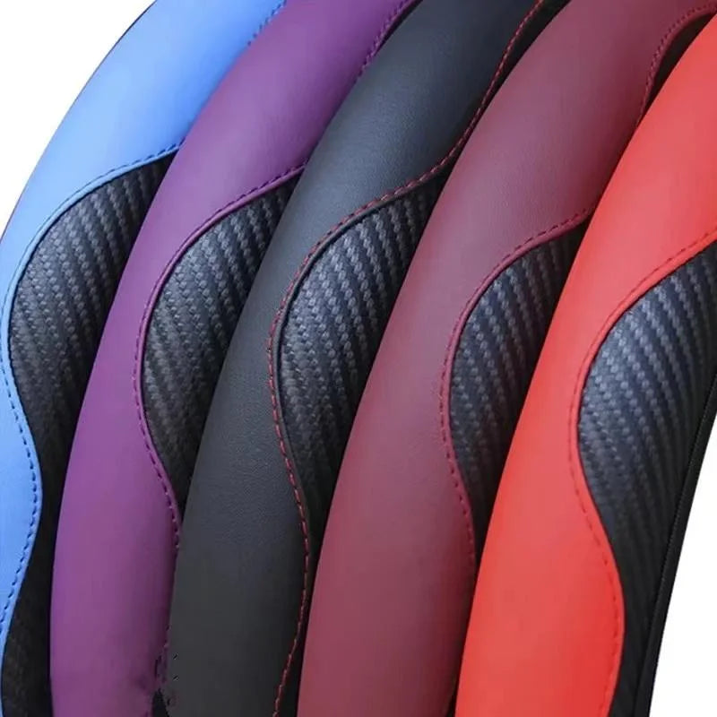Funda para Volante de PU Resistente al Deslizamiento y Transpirable