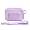 Checkered Card Case Wallet with Detachable Keychain and ID Window