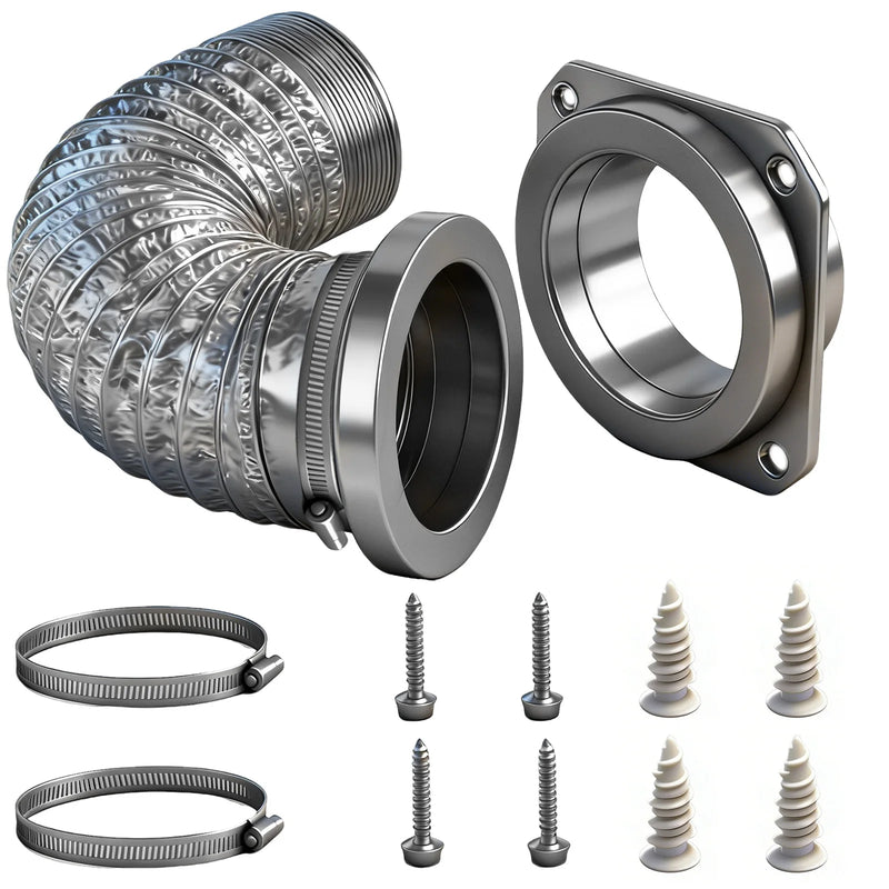Magnetic Dryer Vent Connector with 4-Inch Duct