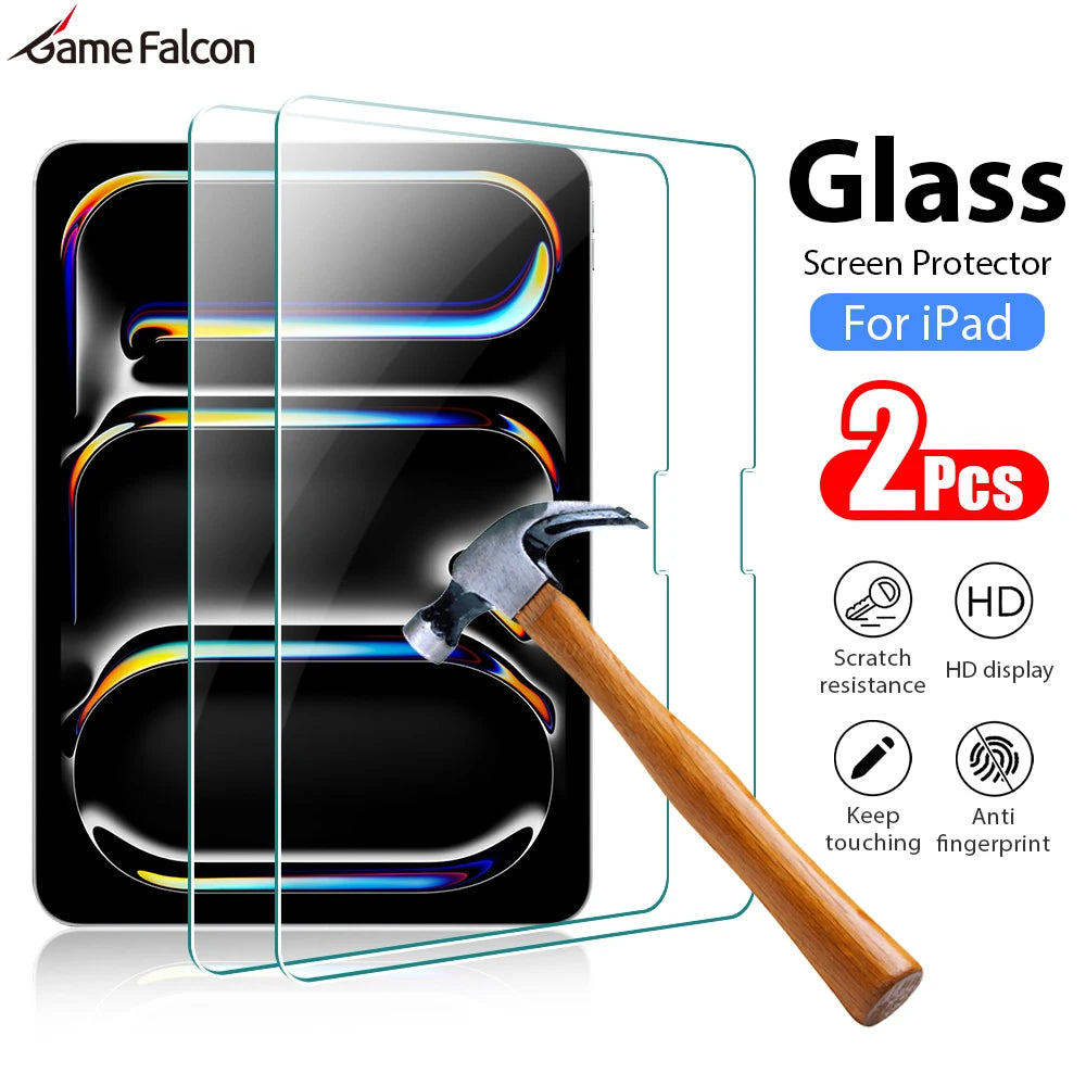Premium Tempered Glass Screen Protector for iPad (2-Pack)
