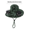 Solar-Powered Cooling Fisherman Hat with Dual Fans