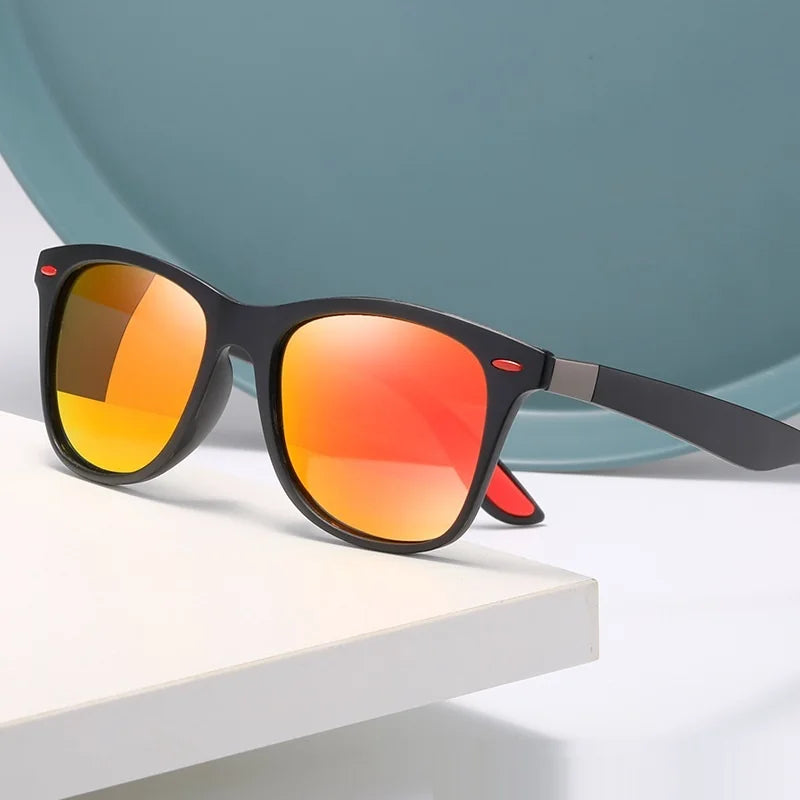 Retro Rectangle Sunglasses with UV400 Protection
