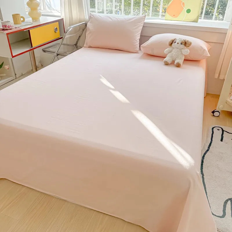 Organic Cotton Percale Bed Sheet Set with Pillowcases
