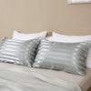 Luxurious Satin Stripe Pillowcase with Envelope Closure