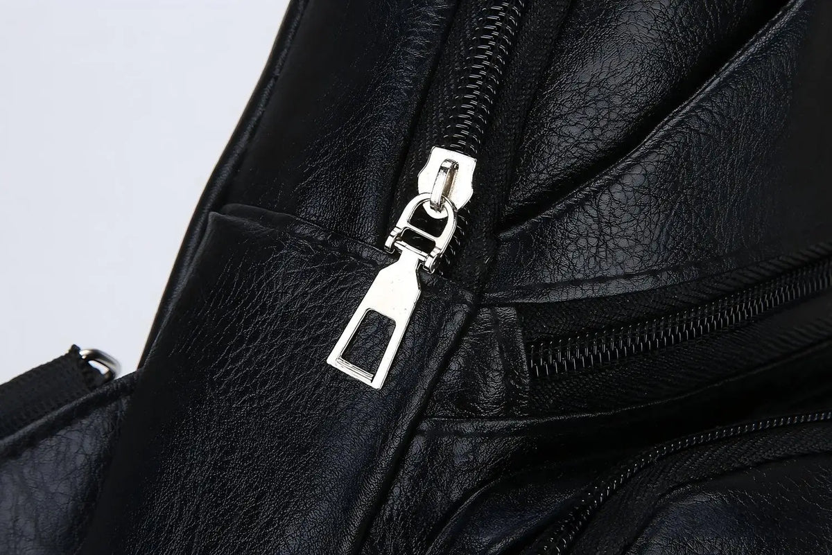 Vintage PU Leather Crossbody Satchel Bag