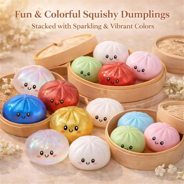 Smiley Face Dumpling Squishy Toy
