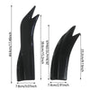 Universal Car Rear Bumper Splitters with Carbon Fiber Finish
