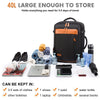 Expandable Travel Backpack with 4 Packing Cubes