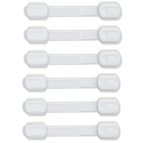 Adjustable Child Safety Cabinet Locks with Adhesive Strips