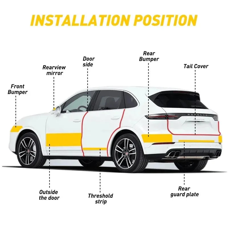 Nano Carbon Fiber Car Door Edge Protector Tape