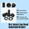 12.9 Grade Carbon Steel Hex Socket Cap Screw and Nut Assortment Kit