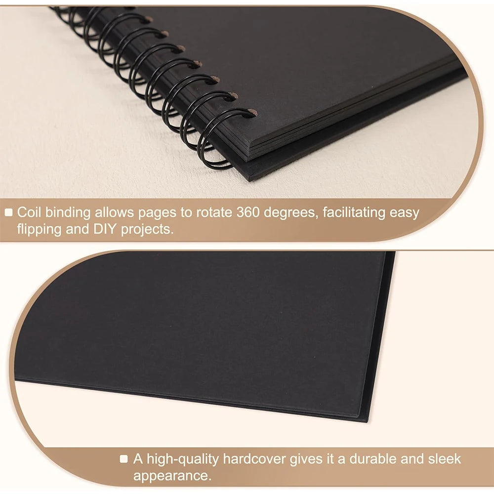Hardcover Scrapbook with Photo Display Window – 40 Blank Pages
