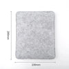 A rectangular gray needle felting mat with dimensions 230mm by 280mm.