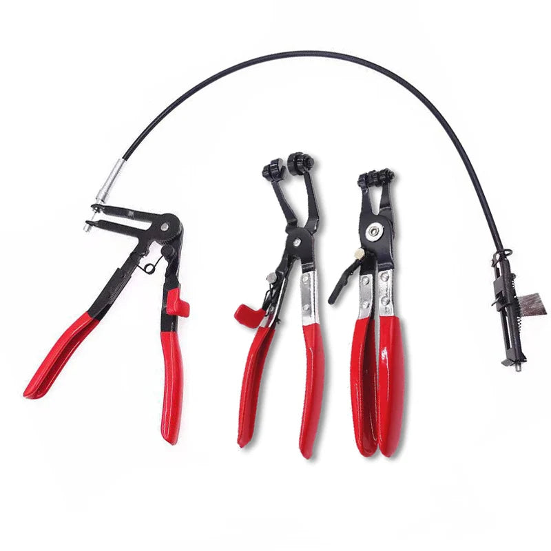 Flexible Long Reach Hose Clamp Pliers Set
