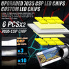 Super Bright LED Headlight Bulbs with 6000K White Light