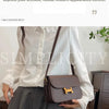 Korean Retro Square Crossbody Bag for Women – Compact Commuter Shoulder Bag