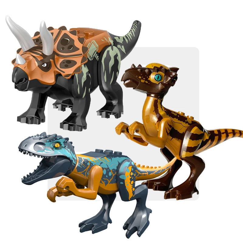 Jeu de Construction de Dinosaures Jurassiques
