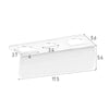 Wall-mounted acrylic organizer for hairbrushes and combs with multiple compartments