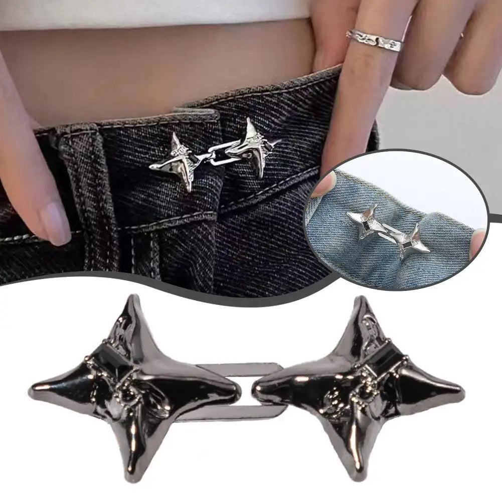 Adjustable Four-Point Star Waist Tightening Buckle