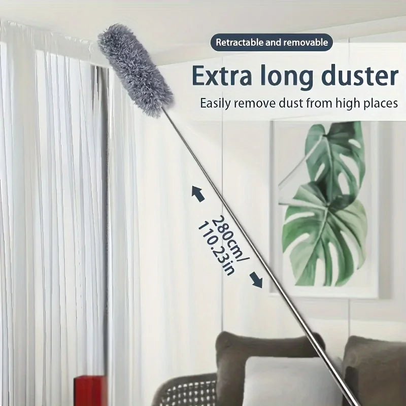Extra-Long Retractable Duster with Flexible Head