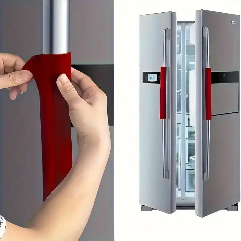 Washable Oil-Proof Refrigerator and Microwave Door Handle Covers (3-Pack)
