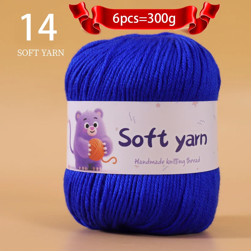Soft Acrylic Yarn Balls for Knitting – 300g
