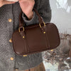 Vintage PU Leather Crossbody Shoulder Bag – Solid Color Retro Handbag