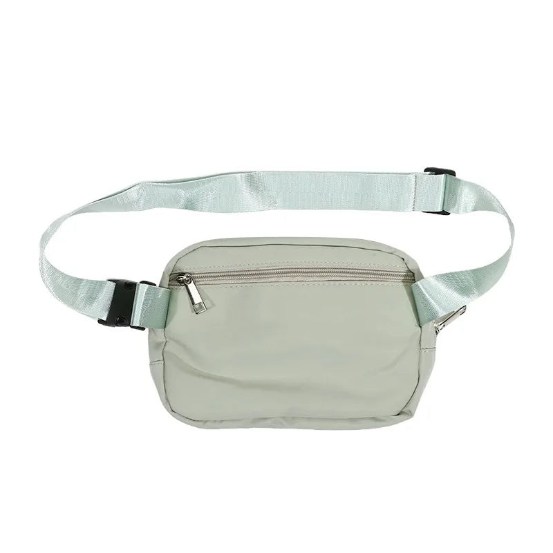 Versatile Nylon Waist Pack with Zippered Pockets