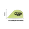Yellow TPU car wrap film squeegee with a soft edge, measuring 7.5cm long and 12cm wide.
