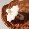 Flower-Shaped Silicone Baby Teether with Easy-Grasp Handle