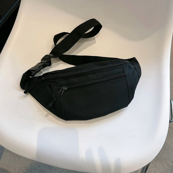 Adjustable Nylon Crossbody Waist Pack