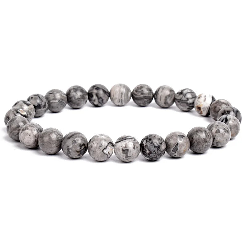 Armband aus Natursteinperlen