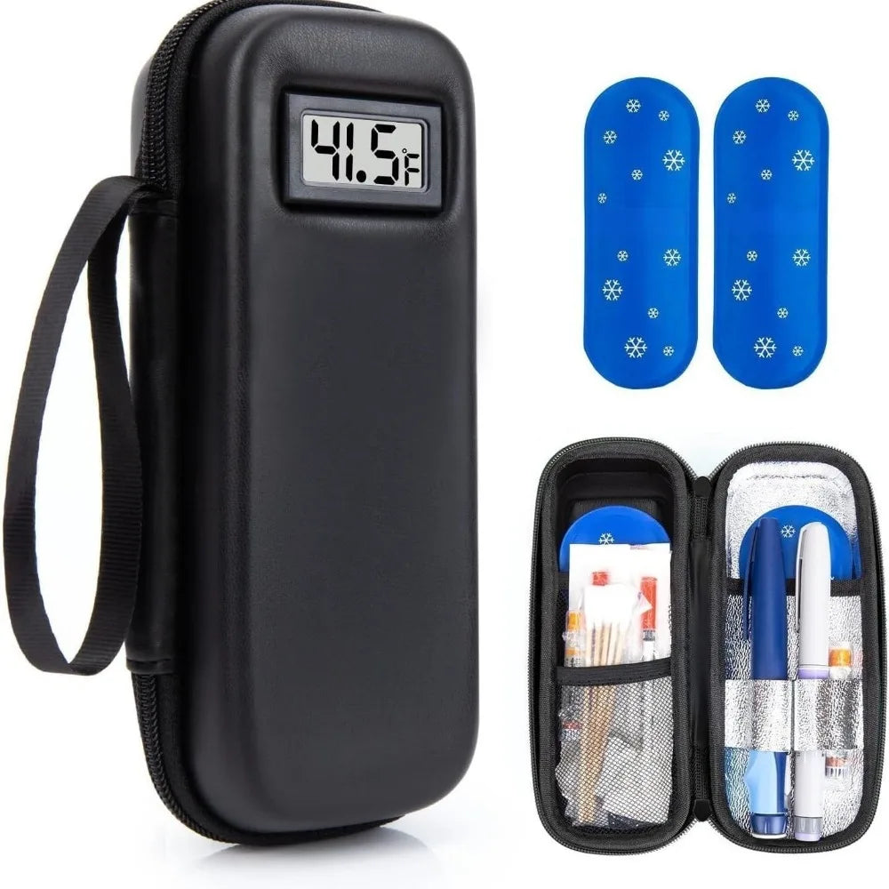 Insulin Cooler Travel Case with Digital Thermometer