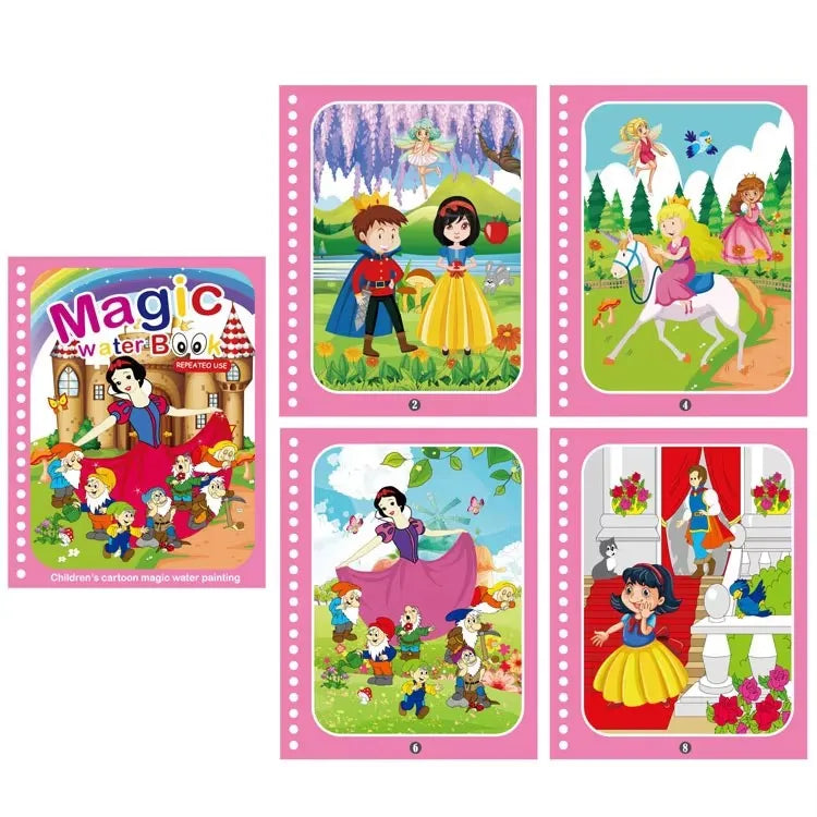 Reusable Magic Water Drawing Book for Kids