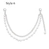 Multi-Layer Metal Pearl Bag Chain
