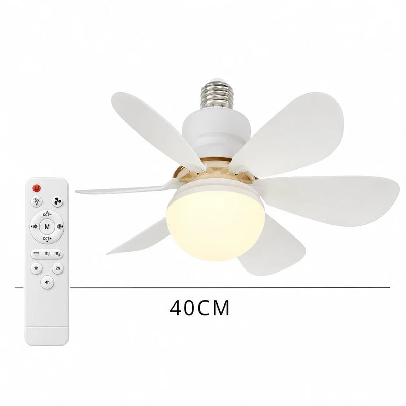 Modern Ceiling Fan with LED Light and Remote Control